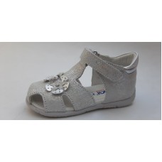 PRIMIGI - Primigi - sandały dla dzieci -5401322- skóra - Memory Foam, srebrne, mieniące  